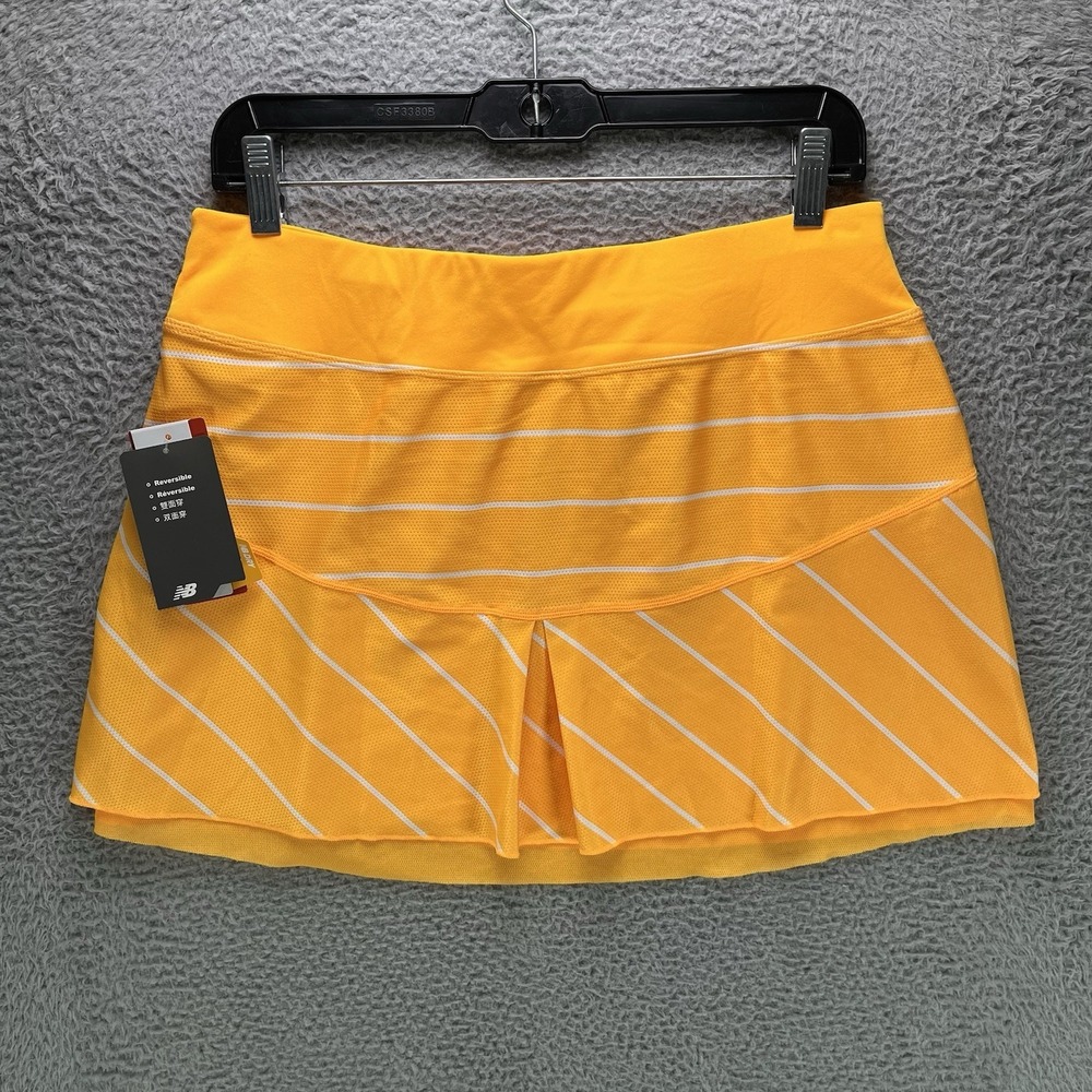 New Balance Challenger Reversible Skirt Size Medium Orange Tennis Golf NWT
